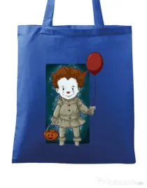Sacosa din panza Little clown Albastru regal