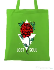 Sacosa din panza Lost soul Verde mar