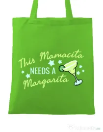 Sacosa din panza Mamacita Verde mar