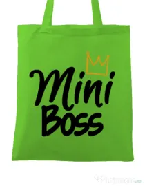 Sacosa din panza Mini boss Verde mar