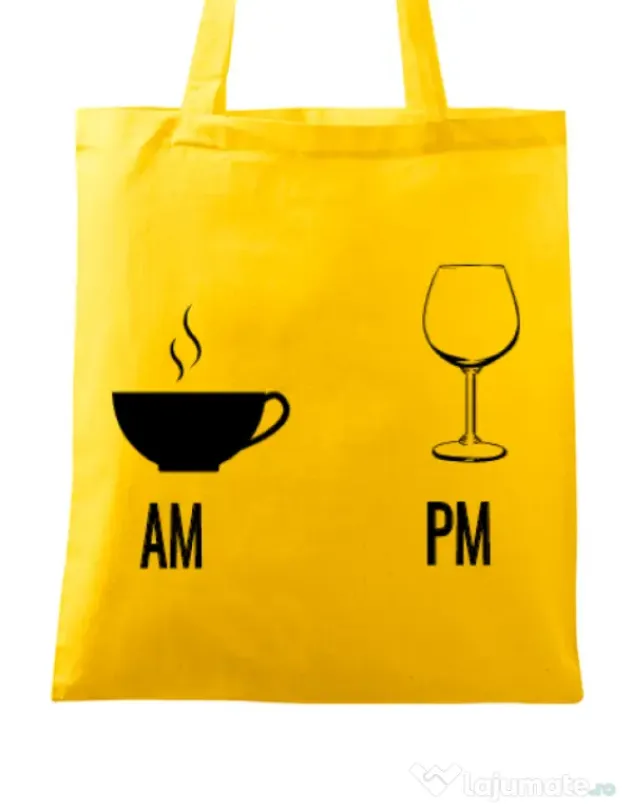Sacosa din panza My days Galben