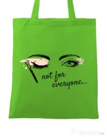 Sacosa din panza Not for everyone Verde mar