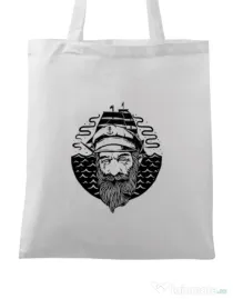 Sacosa din panza Old Helmsman Alb