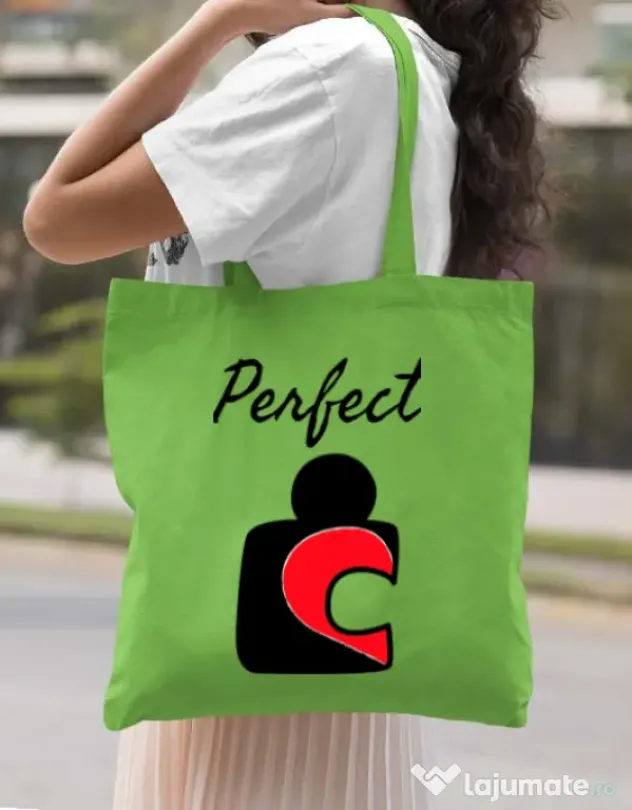 Sacosa din panza Perfect match 1 Verde mar