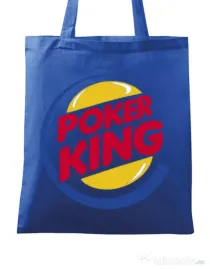 Sacosa din panza Poker King Albastru regal