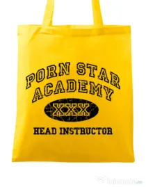 Sacosa din panza Porn star Academy Galben