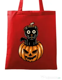 Sacosa din panza Pumpcat Rosu