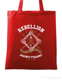 Sacosa din panza Rebellion Rosu