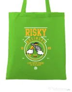 Sacosa din panza Risky Business Verde mar