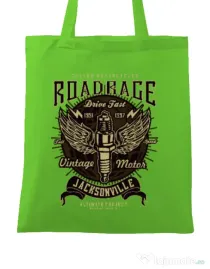 Sacosa din panza Road Rage Verde mar
