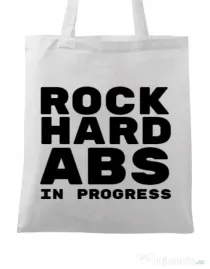 Sacosa din panza Rock hard Alb
