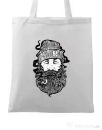 Sacosa din panza Sailor Man Alb
