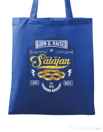 Sacosa din panza Salajan Albastru regal
