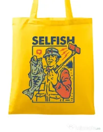 Sacosa din panza SELFISH Galben