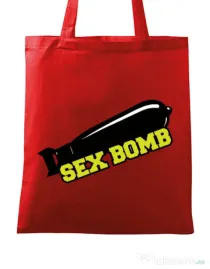 Sacosa din panza Sex bomb Rosu