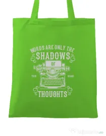 Sacosa din panza Shadows Of Thoughts Verde mar