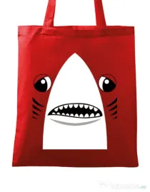 Sacosa din panza Shark suit Rosu