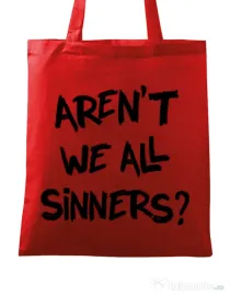 Sacosa din panza Sinners Rosu