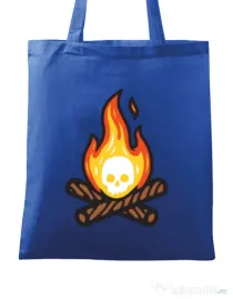 Sacosa din panza Skullfire Albastru regal