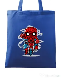 Sacosa din panza Spidey Minibike Albastru regal