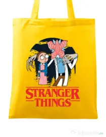 Sacosa din panza Stranger Ricks Galben