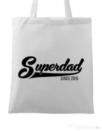 Sacosa din panza Superdad Alb