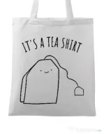 Sacosa din panza Tea shirt Alb