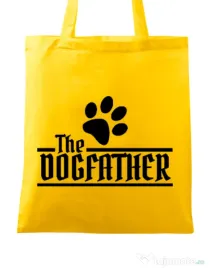 Sacosa din panza The dogfather Galben