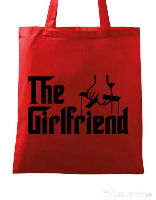 Sacosa din panza The girlfriend Rosu