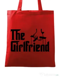 Sacosa din panza The girlfriend Rosu