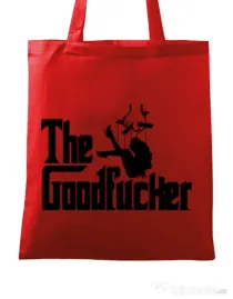 Sacosa din panza The goodfucker Rosu