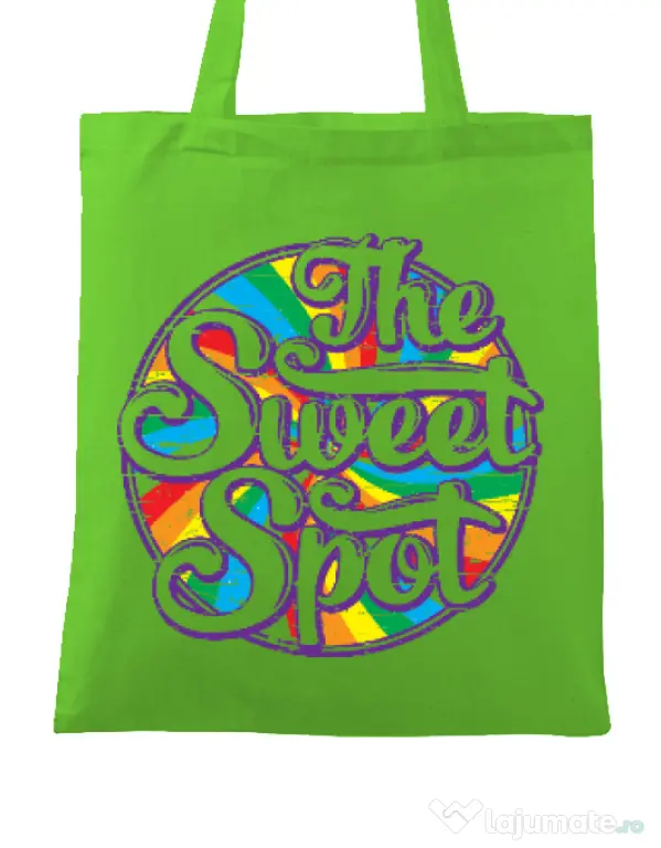 Sacosa din panza The sweet spot Verde mar