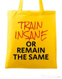 Sacosa din panza Train insane Galben