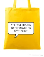 Sacosa din panza T-shirt band Galben