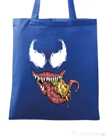 Sacosa din panza Venom pizza Albastru regal
