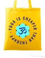 Sacosa din panza Yoga is cheaper Galben