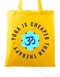 Sacosa din panza Yoga is cheaper Galben