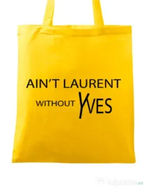 Sacosa din panza Yves saint laurent Galben