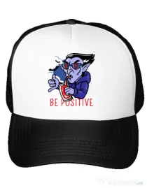 Sapca personalizata Be positive Alb