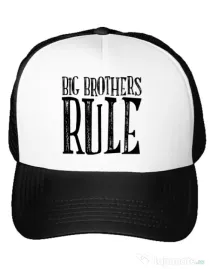 Sapca personalizata Big brothers rule Alb