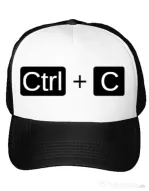 Sapca personalizata Ctrl Copy Alb