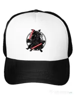 Sapca personalizata Darkside Samurai Alb