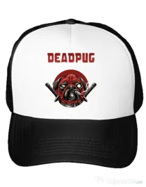 Sapca personalizata Deadpug Alb