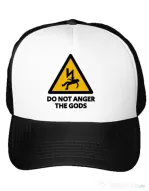 Sapca personalizata Do not anger the gods Alb