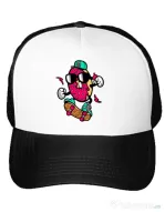 Sapca personalizata Donut skater Alb