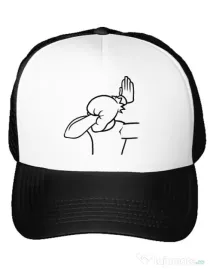 Sapca personalizata Extreme facepalm Alb