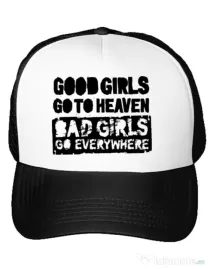 Sapca personalizata Good girls Alb