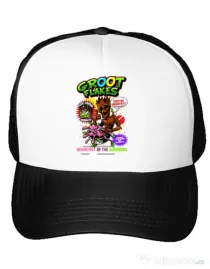 Sapca personalizata Groot flakes Alb