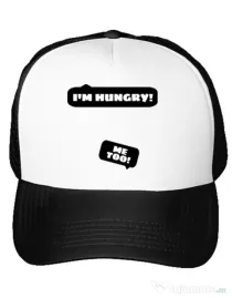 Sapca personalizata Hungry Mommy Alb