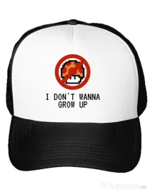 Sapca personalizata I dont wanna grow up Alb